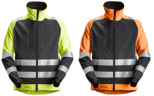 Snickers 1539 kurtka przejściowa elastyczna odblaskowa bez podszewki: klasa 2