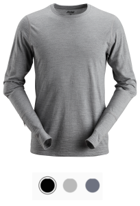 T-shirt wełniany MERINO Snickers 2427 - długi rękaw