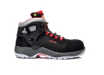 Trzewik z usztywnieniem kostki ELTEN ARTURO BLACK-RED MID ESD S3
