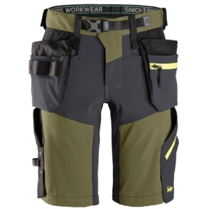 Snickers 6140 Spodnie krótkie Soft Shell Stretch z workami kieszeniowymi