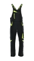 ogrodniczki ocieplane comfort winter wodoodporne softshell elastyczne wygodne sara czarne seledyn.webp