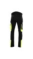 Spodnie do pasa softshell SARA COMFORT WINTER wodoodporne elastyczne czarno seledynowe tyl.webp