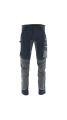 Spodnie do pasa Sara MOTIONFLEX 4 kierunkowy strecz granatowo szare.webp