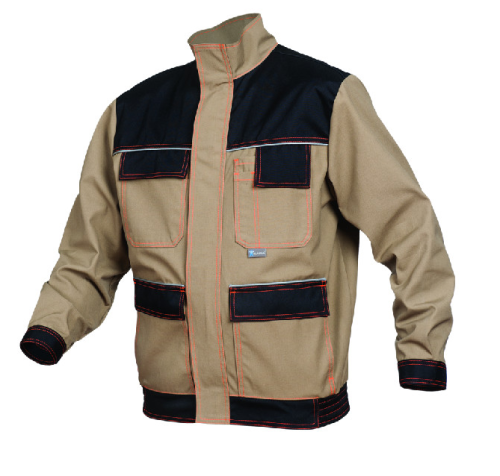 bluza robocza fachowiec beżowo-czarna.png