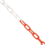 Łańcuch plastikowy biało czerwony 6mm 25mb