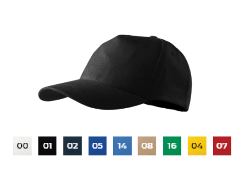 Adler 307 Czapka 5-cio panelowa czarna.png
