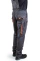 spodni ogrodniczki brixton spark ciemnostalowo-pomarańczowe tyłem.jpg