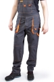 spodni ogrodniczki brixton spark ciemnostalowo-pomarańczowe przód.jpg