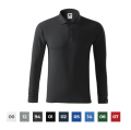 koszulka polo z długimi rękawami Pique ebony grey.png