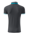 koszulka polo collar up light anthracite tył.png