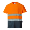 s173 t-shirt ostrzegawczy dwukolorowy pomarańczowo-granatowy.jpg