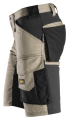 spodnie krótkie stretch snickers 6143 khaki-czarne bok.png