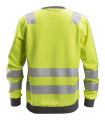 bluza polarowa odblaskowa snickers 8037 high vis yellow tył.png
