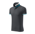 koszulka polo collar up light anthracite bok.png